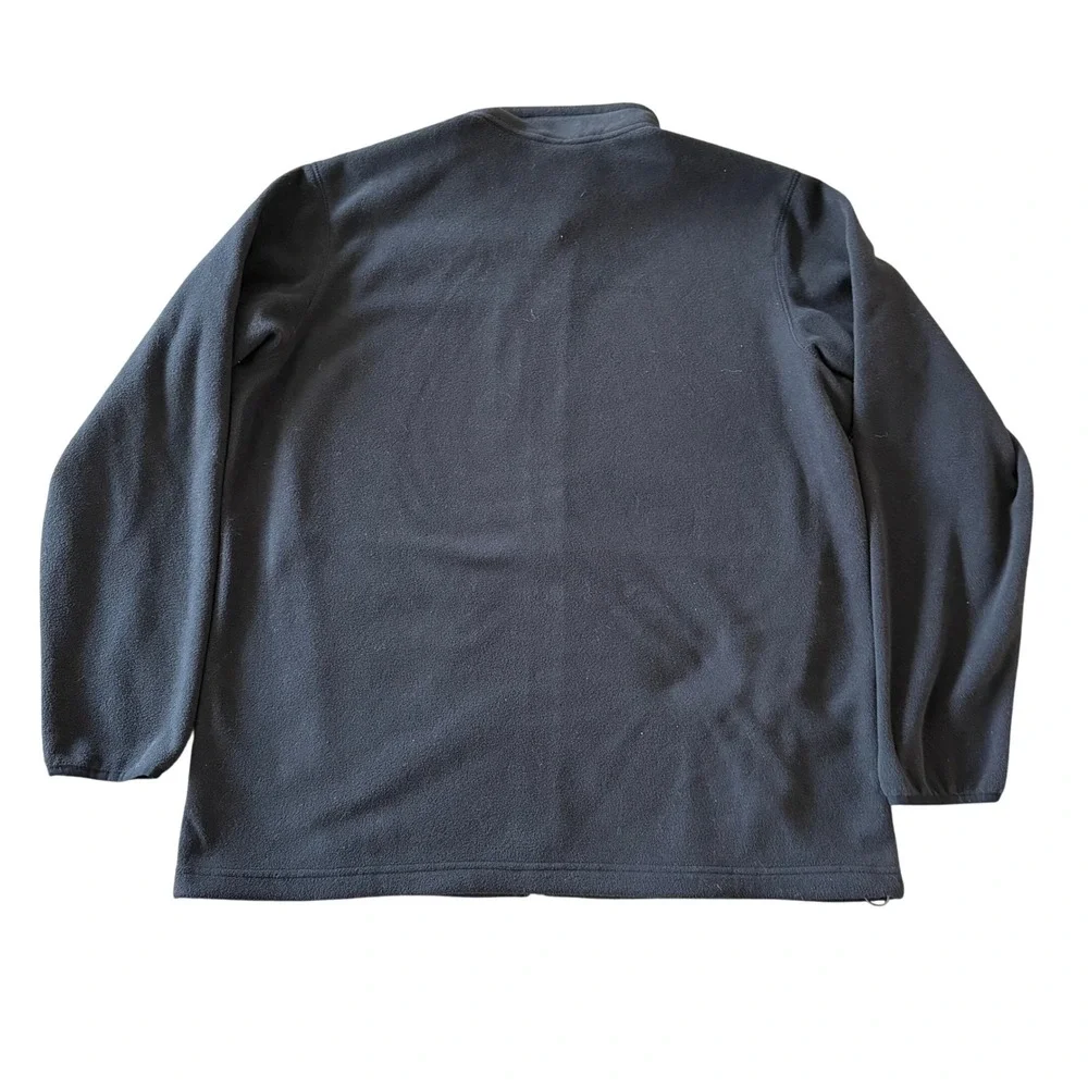 Columbia Fleece Jacket Mens XL Black Steens Mountain Full Zip Mock‎ Neck Outdoor
